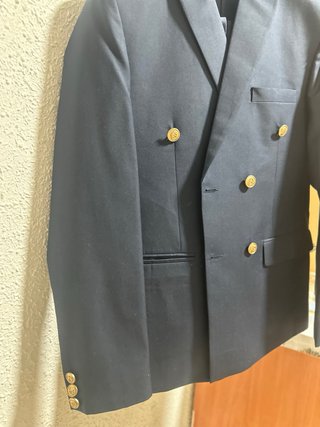 Traje azul marino doble botonadura
