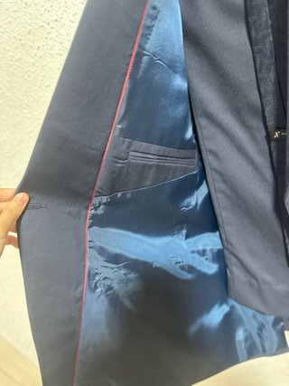 Traje azul marino doble botonadura