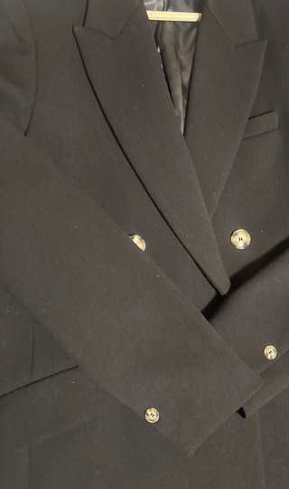 Abrigo Mango Negro Talla L