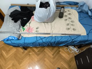 Barra musculación 1,80m