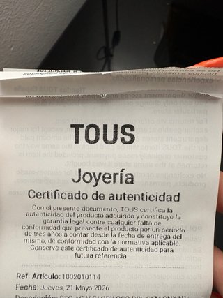 Anillo Tous con perla y piedra negra