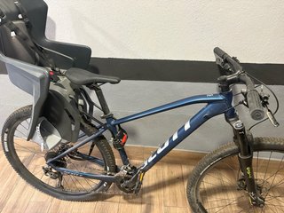 Bicicleta Scott Aluminio + Silla Niños.