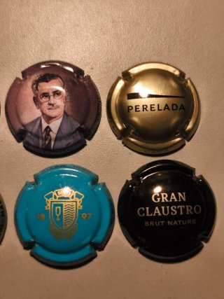 Lote 8 chapas de cava