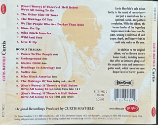 Curtis Mayfield - Curtis Mayfield CD