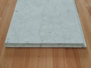 Pieza mármol blanco biselado para mueble