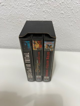 Lote VHS Arnold Schwarzenegger En Acción