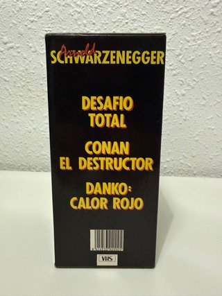 Lote VHS Arnold Schwarzenegger En Acción