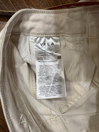 Jeans donna a campana Vila bianchi taglia 34