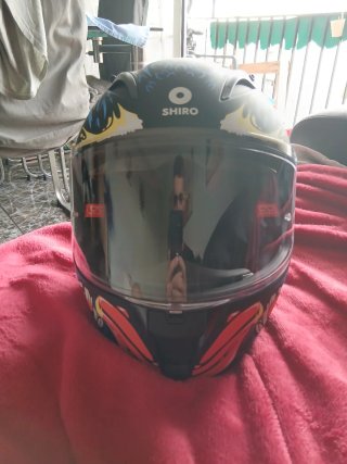 Casco de moto SHIRO diseño águila