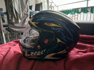 Casco de moto SHIRO diseño águila