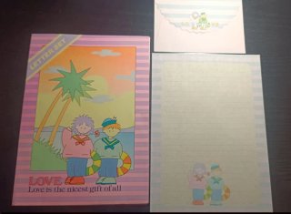 Set de papelería pareja en verano
