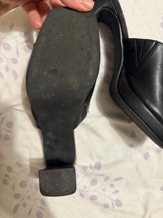 Tacones negros cuadrados