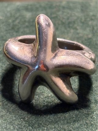 Anello Argento forma stella marina