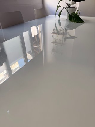 Mesa Comedor Cristal y 6 Sillas