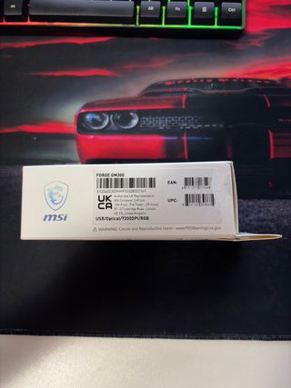 MSI Forge GM300 Mouse Gaming Nero