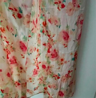 Vestido Largo Floral Zara Talla M