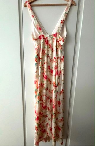 Vestido Largo Floral Zara Talla M