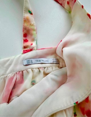 Vestido Largo Floral Zara Talla M