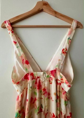 Vestido Largo Floral Zara Talla M