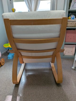 Mecedora Ikea Madera Beige