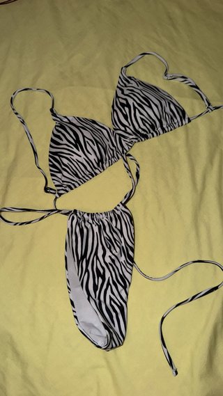 Bikini 2 pezzi fantasia zebra