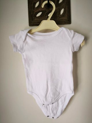 Body Bebé Branco 1-3 Meses