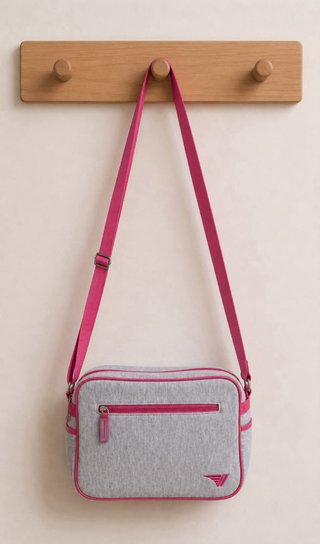 Borsa sportiva Gola grigia e rosa