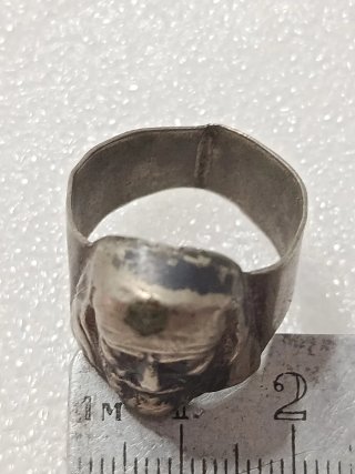 Anillo de plata con rostro De Jesucristo