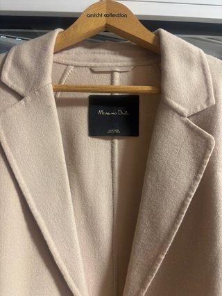 Abrigo Massimo Dutti crudo talla M