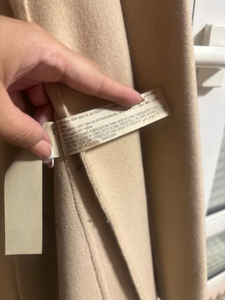Abrigo Massimo Dutti crudo talla M
