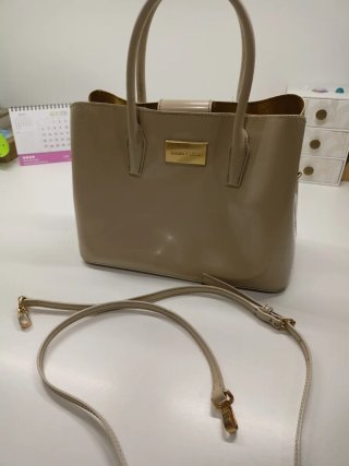Bolso Bimba y Lola Piel y Charol color Nude