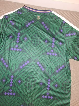 Camiseta Fútbol Verde/Morado Talla XL