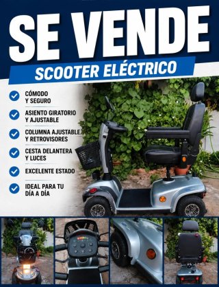 Scooter Eléctrico Plata