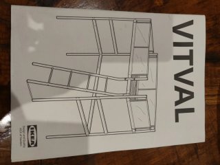 Estructura Cama Alta Ikea VITVAL Blanco/Gris