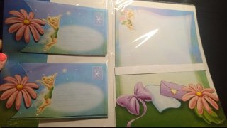 Sobres y Papel de Carta Disney Tinkerbell