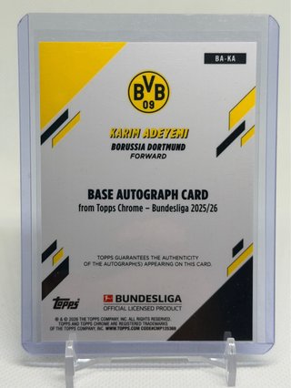 Karim Adeyemi Autograph /75 Topps Chrome
