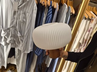 Lámpara de techo cristal blanca