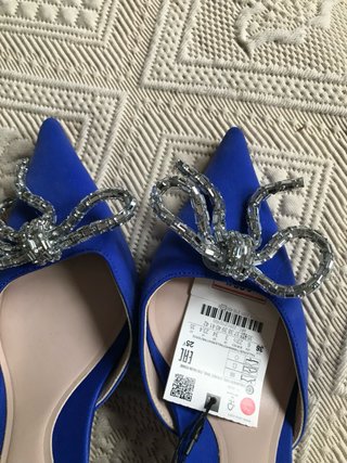 Zapatos Zara Tacon Fiesta Talla 36