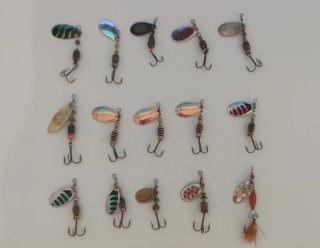 Lote 15 Cucharillas Pesca Trucha