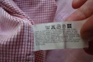 Camisa Armani Jeans cuadros rojos vintage