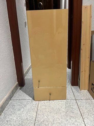 Mueble auxiliar beige con cajón IKEA
