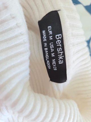 Jersey blanco Bershka