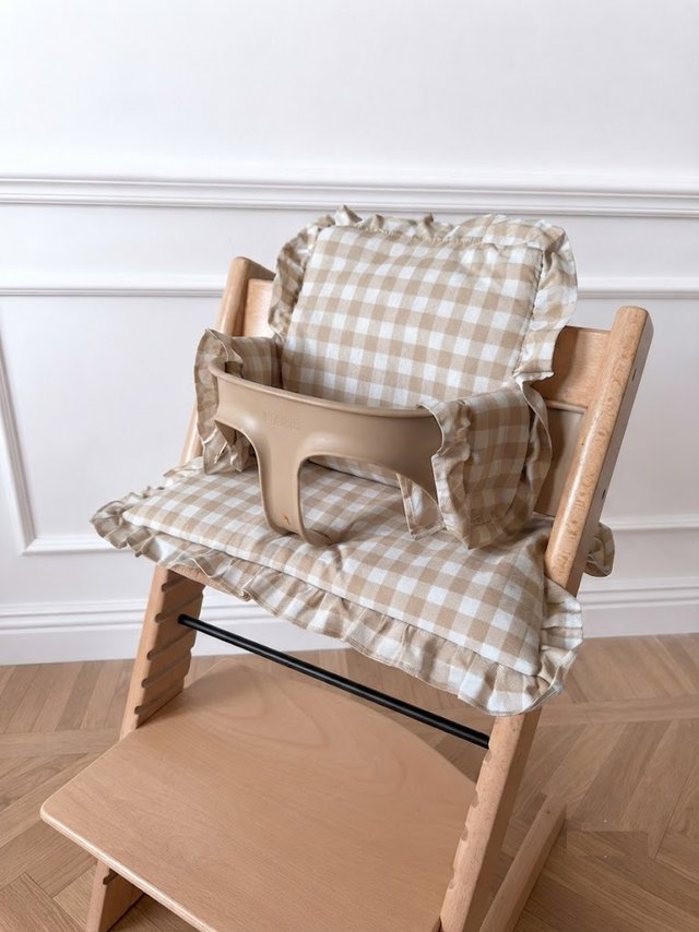 NUEVO Cojín volantes para trona Stokke Tripp Trapp