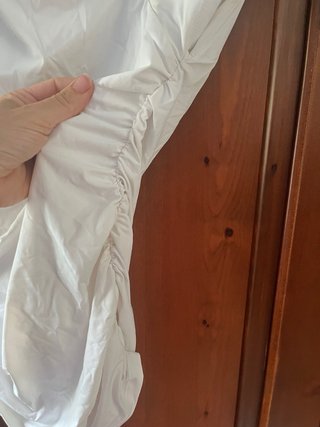 Top Zara Bianco Asimmetrico Drappeggiato