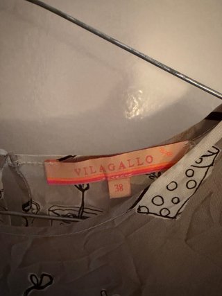 Camisa Seda Vilagallo Estampada