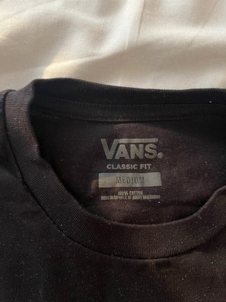 Camiseta Vans Negra Talla M