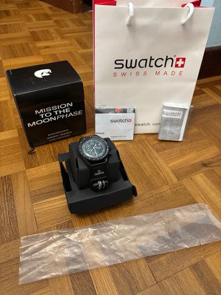 Swatch Mission to the Moonphase Nero