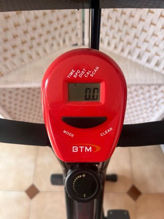Bicicleta Estática Plegable Roja