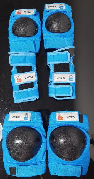 Conjunto Patines, Casco y Protecciones Oxelo