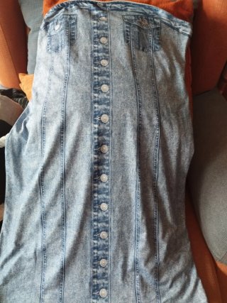 Vestido con estampado vaquero